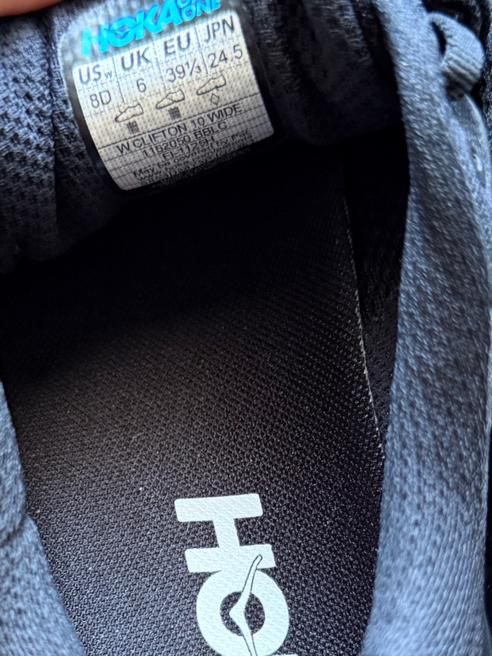 Hoka All-Black Athletic Running Shoes - Picture 7 of 10